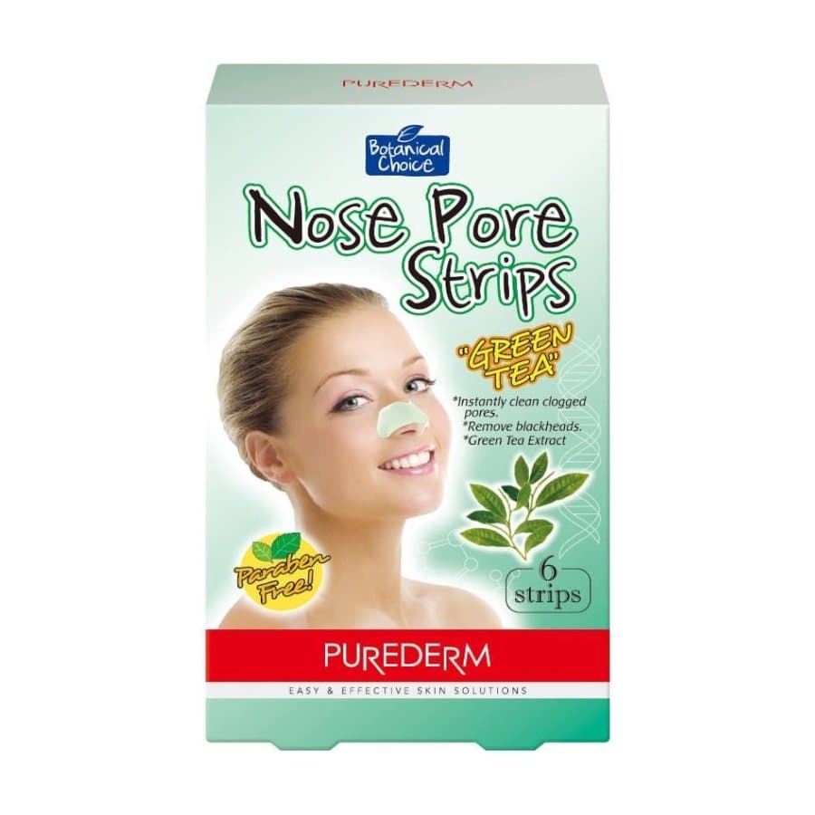 Purederm Nose Pore Strips Green Tea 6Pcs