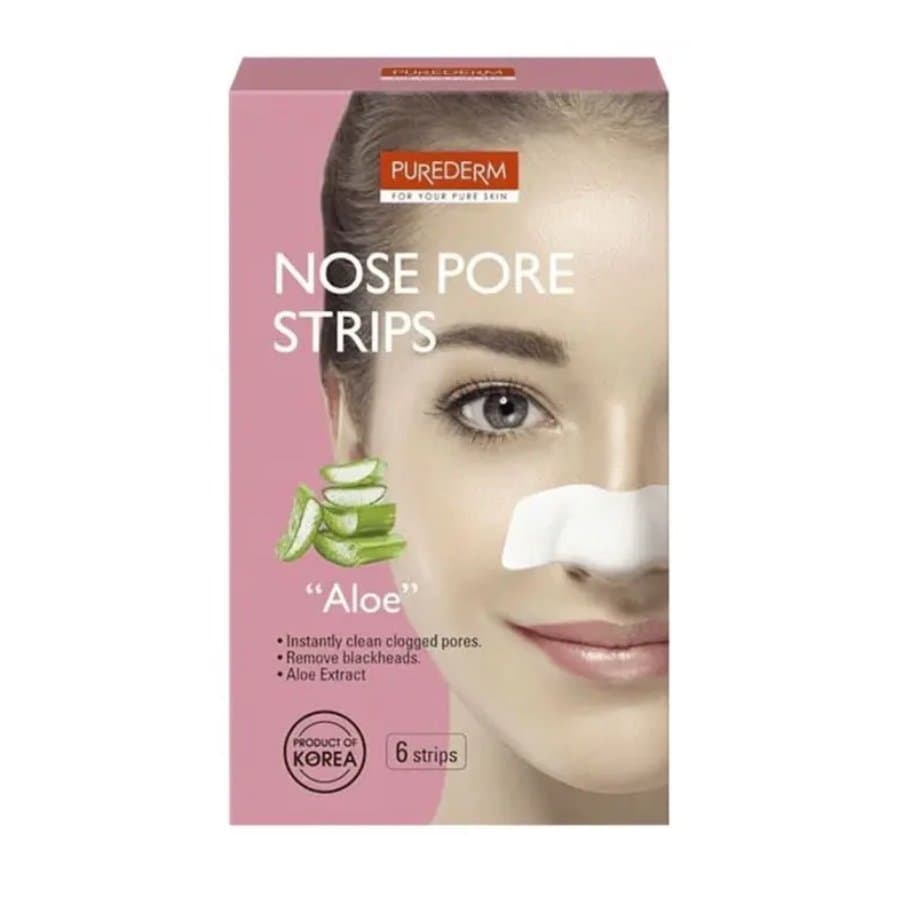 Purederm Nose Pore Strips Aloe 6Pcs